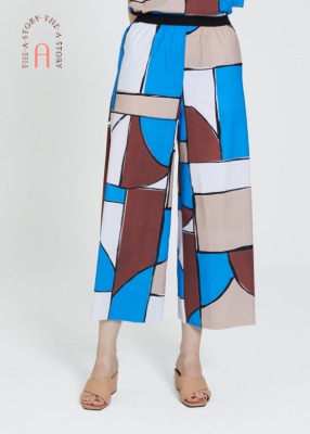 [THE A STORY] S/S Mondrian Print Superwide Pants (ACMDPW17)_BL