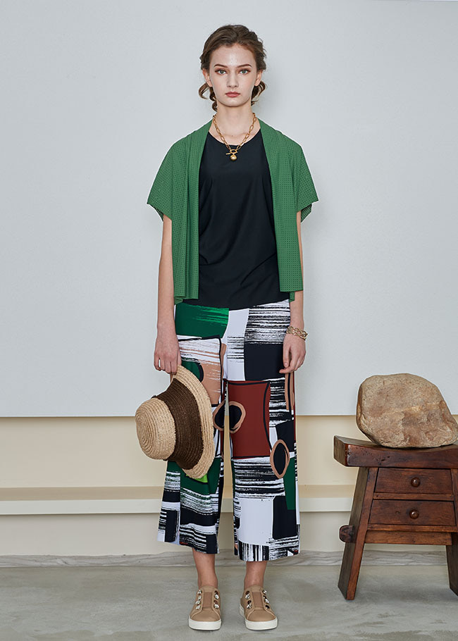 [THE A STORY] S/S Painting Print Pants (ADMDPW03)_GR